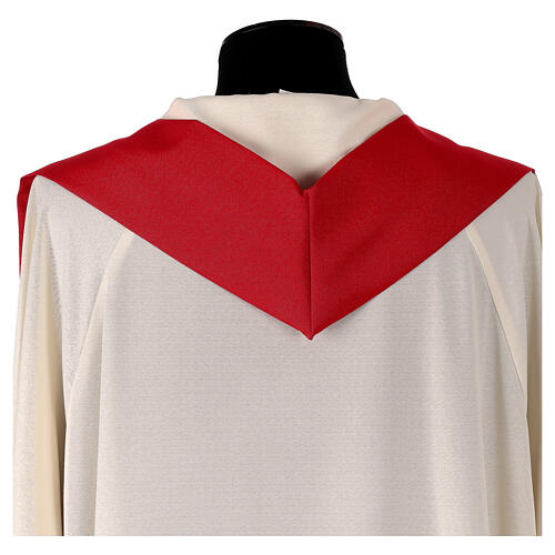 Chasuble 100% polyester broderie sur bande centrale 4 couleurs 13