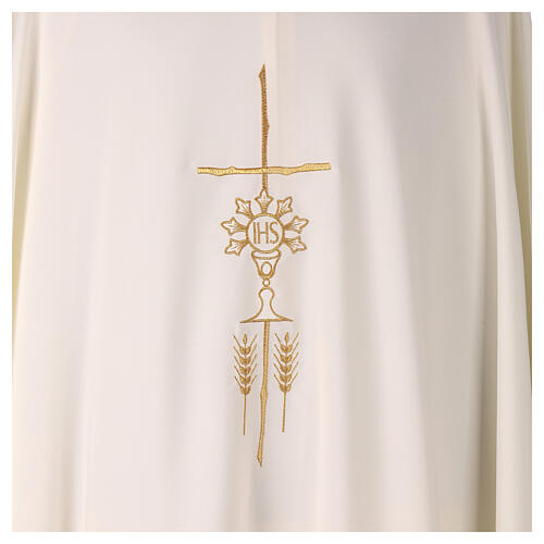 Kasel aus 100 % Polyester-Mikrofaser mit goldfarbener Stickerei – in vier liturgischen Farben 7