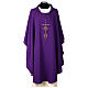 Kasel aus 100 % Polyester-Mikrofaser mit goldfarbener Stickerei – in vier liturgischen Farben s8