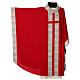 Chasuble with multicoloured band and collar, cotton and viscosa blend s5