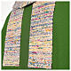 Chasuble with multicoloured band and collar, cotton and viscosa blend s13