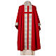 Chasuble with multicoloured band and collar, cotton and viscosa blend s16