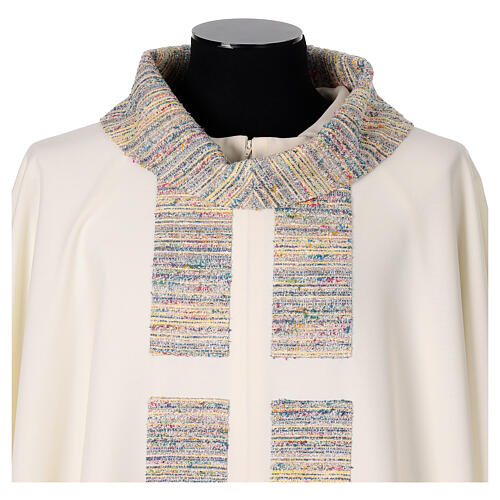 Casula fascione collo multicolor misto cotone viscosa 6