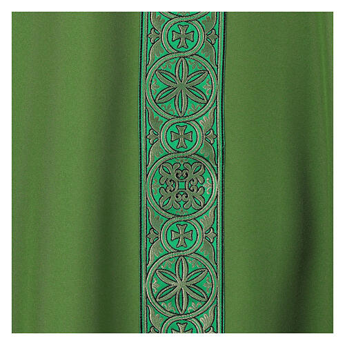Chasuble with front and back galloon in Vatican superlight fabric 2