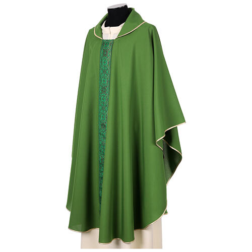 Casulla entorchado frente y detrás tejido Vatican super liviano 10