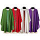 Chasuble galon avant et arrière tissu Vatican très léger s1