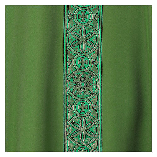 Chasuble in super-light Vatican fabric front and back 2