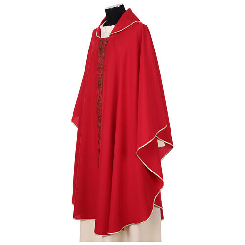 Chasuble in super-light Vatican fabric front and back 9