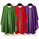 Chasuble in super-light Vatican fabric front and back s1