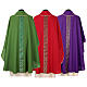 Chasuble in super-light Vatican fabric front and back s11