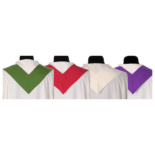 Chasuble of Jubilee 2025 with embroidered Latin logo, Vatican fabric, 4 colours 19