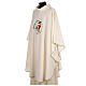 Chasuble of Jubilee 2025 with embroidered Latin logo, Vatican fabric, 4 colours s12