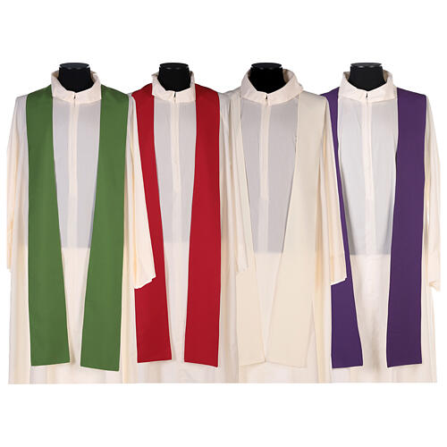 Chasuble Jubilee 2025 Latin embroidered logo Vatican fabric 4 colors 18