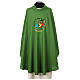 Chasuble Jubilee 2025 Latin embroidered logo Vatican fabric 4 colors s3