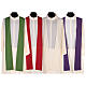 Chasuble Jubilee 2025 Latin embroidered logo Vatican fabric 4 colors s18