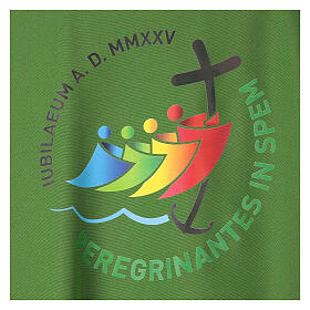 Chasuble 2025 tissu Vatican logo imprimé 4 couleurs