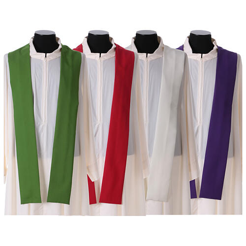 Chasuble 2025 tissu Vatican logo imprimé 4 couleurs 15