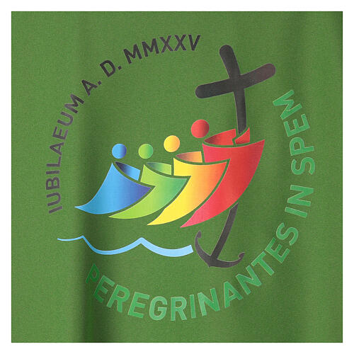 Casula Giubileo 2025 tessuto Vatican logo stampato 4 colori 2