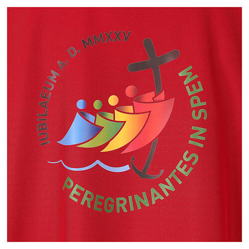 Casula Giubileo 2025 tessuto Vatican logo stampato 4 colori 4
