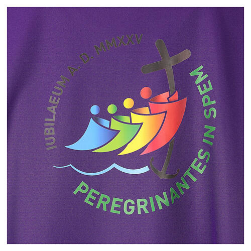 Casula Giubileo 2025 tessuto Vatican logo stampato 4 colori 8