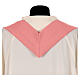 Pink chasuble with printed Jubilee logo, Vatican fabric s6