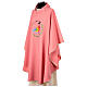 Casula cor-de-rosa logótipo Jubileu 2025 impresso tecido Vatican s3