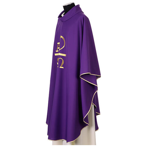 Kasel „Pax Alfa und Omega“ mit Stickerei 21