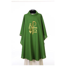 Chasuble Embroidery, Peace, Alpha and Omega