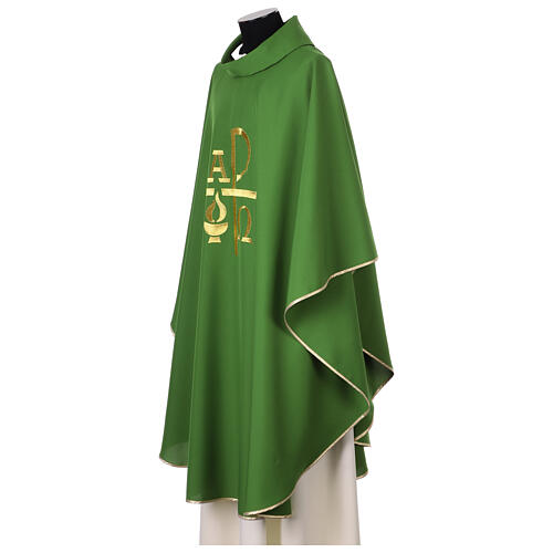 Chasuble broderie Paix Alpha et Oméga 4