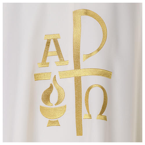 Chasuble broderie Paix Alpha et Oméga 20