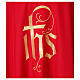 Chasuble with IHS embroidery on the front and back s4