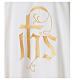 Casulla bordada IHS frontal y posterior s5