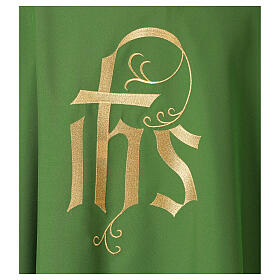 Chasuble brodée IHS recto verso