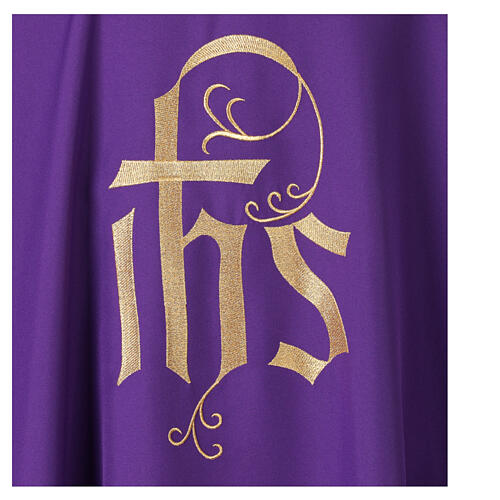 Chasuble brodée IHS recto verso 6