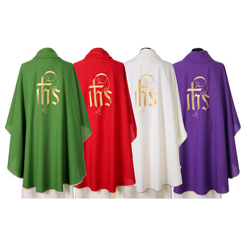 Chasuble with IHS Embroidery Front and Back 7