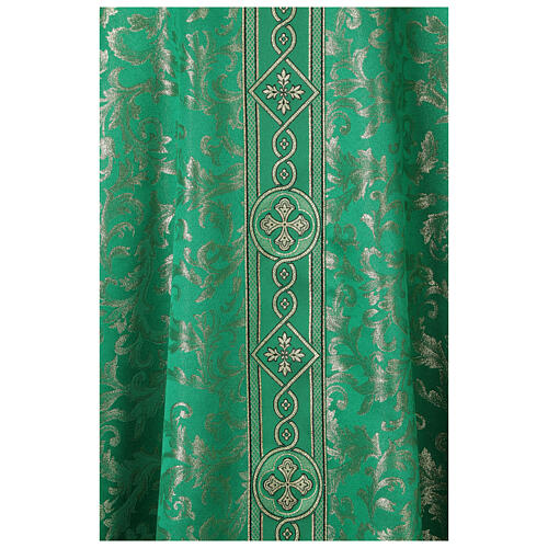 Damask lurex chasuble with galloon 3
