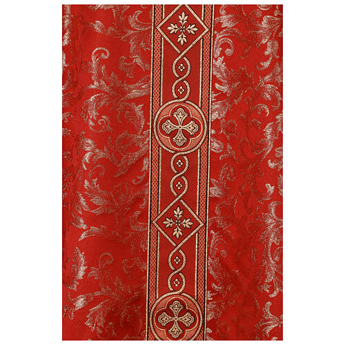 Damask lurex chasuble with galloon 6