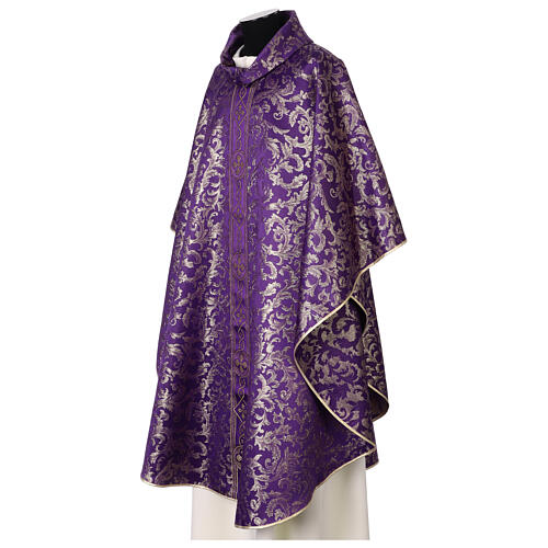 Chasuble damas lurex avec galon 11