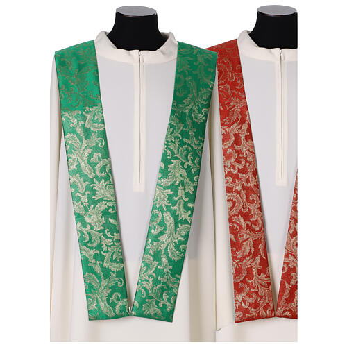 Chasuble damas lurex avec galon 15