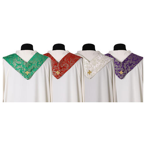 Chasuble damas lurex avec galon 16