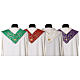 Chasuble damas lurex avec galon s16