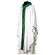 Silk-blend chasuble with front and back band and stones s3
