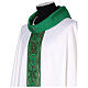 Silk-blend chasuble with front and back band and stones s4