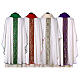 Silk-blend chasuble with front and back band and stones s15