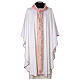 Chasuble en mélange soie galon recto verso avec pierres s13