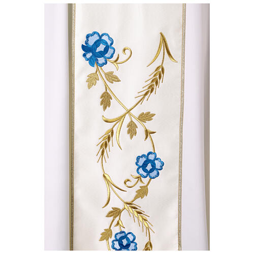 Silk Marian chasuble with embroidered stole 4