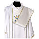 Chasuble mariale en soie avec bande centrale brodée s5