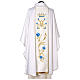 Chasuble mariale en soie avec bande centrale brodée s6