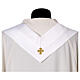 Chasuble mariale en soie avec bande centrale brodée s8