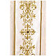 Ivory damask chasuble with Sacred Heart of Mary on the galloon s4